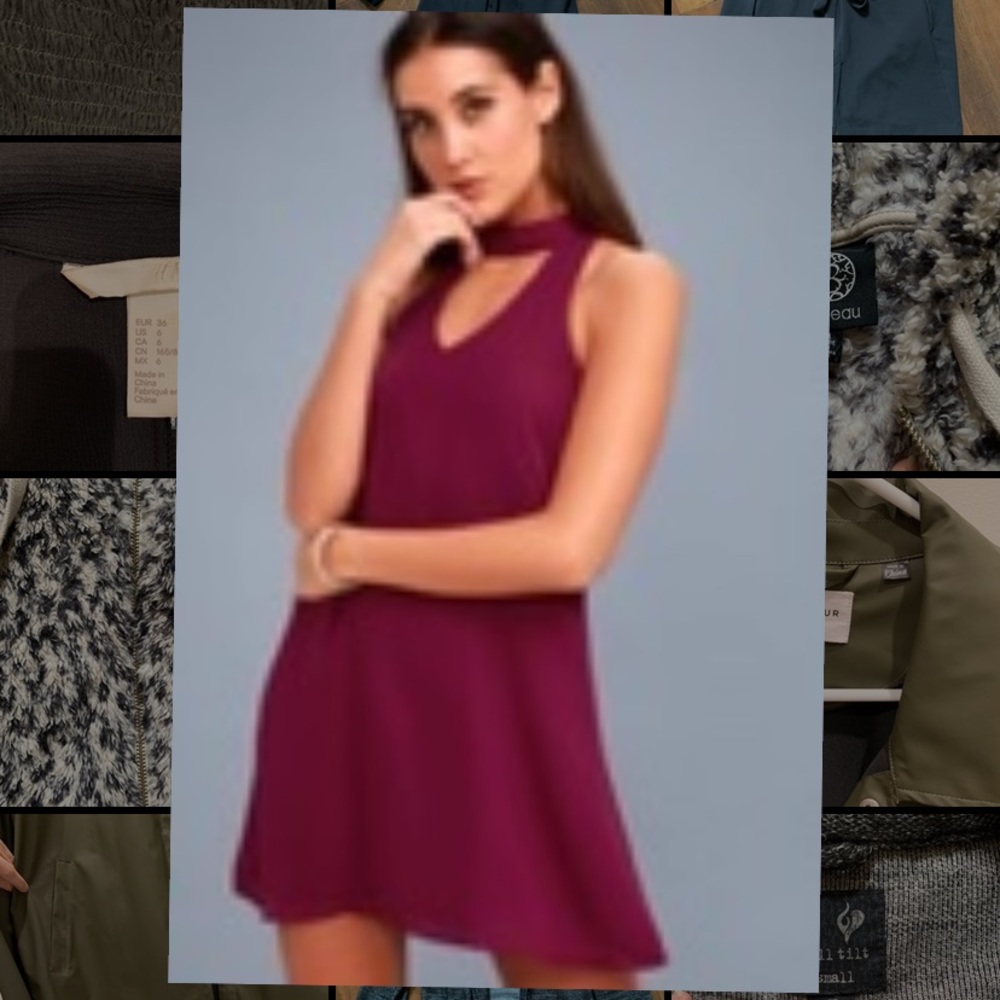 Magenta Swing Dress Lulus